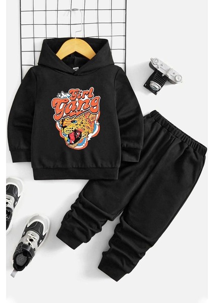 Uygun Tarz Çocuk Girl Gang Eşofman Takımı
