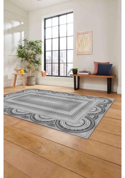 Dijital Baskılı Jüt Kilim Model Yıkanabilir Yolluk Mutfak Salon Halısı, Jüt-28-Gri, indirimleri