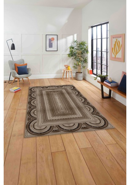 Dijital Baskılı Jüt Kilim Model Yıkanabilir Yolluk Mutfak Salon Halısı, Jüt-28-Kahve, fırsatları