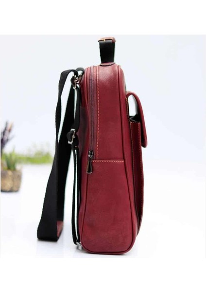 Sade Desen Unisex Canta Hem Sırt Hem Capraz Hem Elde Etnik Bohem Style - Bordo fiyatları