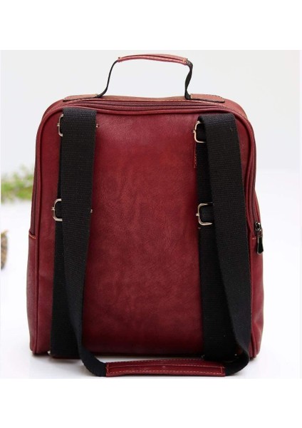 Sade Desen Unisex Canta Hem Sırt Hem Capraz Hem Elde Etnik Bohem Style - Bordo modelleri