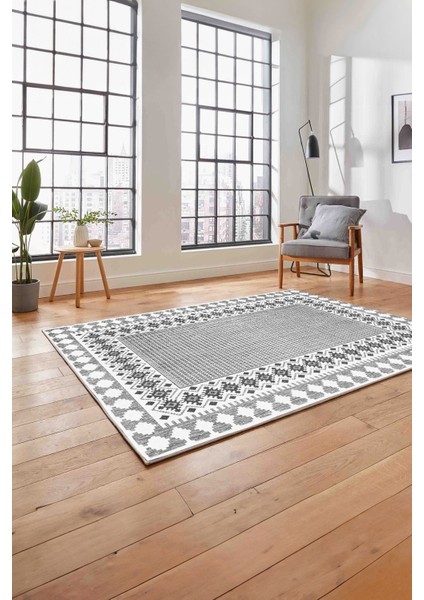 Dijital Baskılı Jüt Kilim Motifli Yıkanabilir Yolluk Mutfak Salon Halısı, Jüt-33-Gri, modelleri