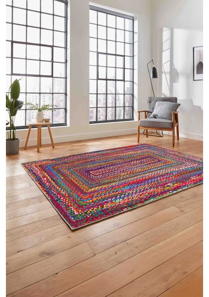 Dijital Baskılı Jüt Dörtgen Model Yıkanabilir Yolluk Mutfak Salon Halısı, Jüt-30-Renkli, modelleri