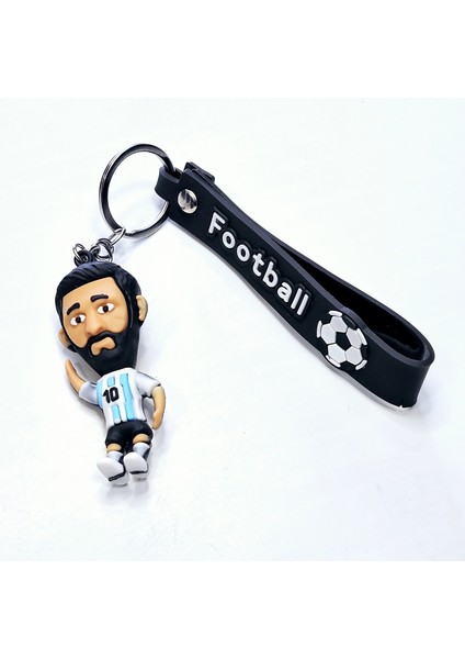Anahtarlık Çanta Aksessuarı 3D Silikonanahtarlık Lionel Messi