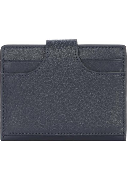 Unisex Hakiki Deri Küçük Boy Kartlık - 2513 - Lacivert