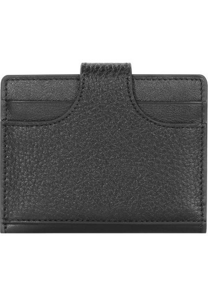 Unisex Hakiki Deri Küçük Boy Kartlık - 2513 - Siyah/yeşil modelleri