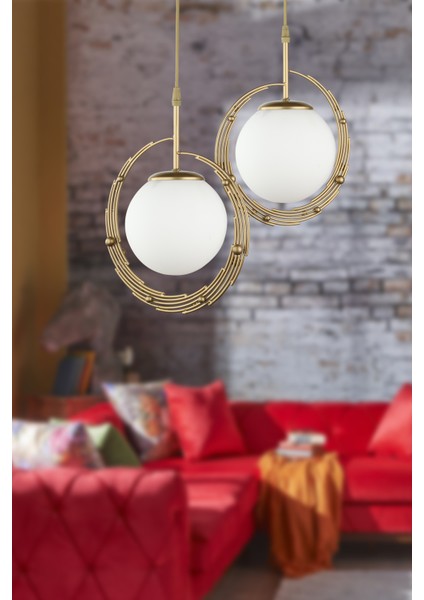 Titan 2.li Avize Eskitme Beyaz Cam