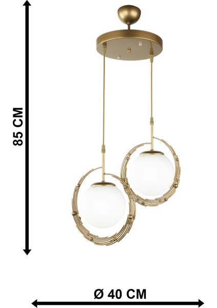 Titan 2.li Avize Eskitme Beyaz Cam fırsatları