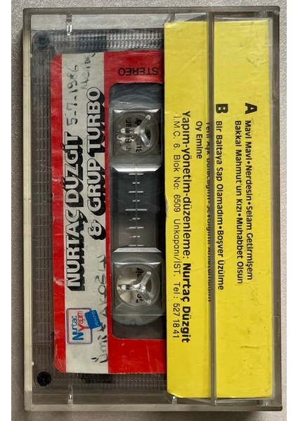 Nurtaç Düzgit - Grup Turbo Mavi Mavi Kaset