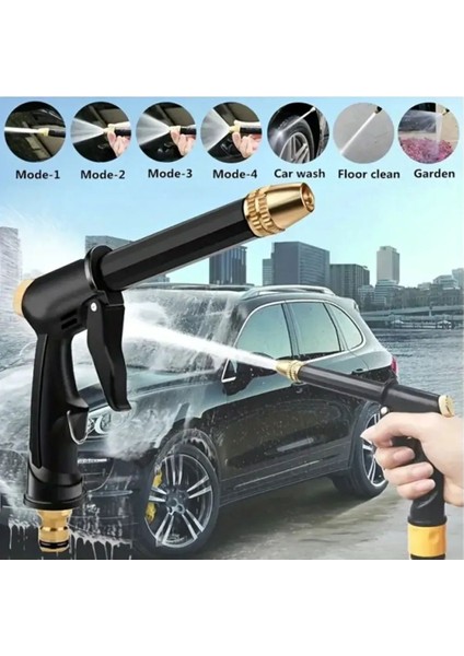 Çok Fonksiyonlu Ayarlanabilir Yüksek Basınçlı Yıkama Su Tabancası Tazyikli Araba Motor Yıkama Bahçe