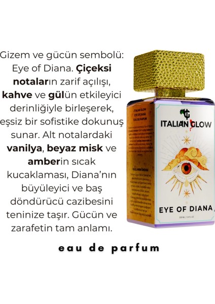 İtalianglow Eye Of Diana Unisex Premium Parfüm 100ml Edp fırsatları