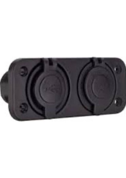 Çift USB Araç Şarj Soketi ve Çakmaklık 2.1A/1A - 12 V Marin ve Karavan