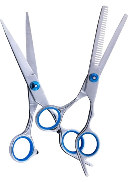 Kesim Makas Seti Düz ve Ara Makas 2li Set XLQ515BLUE