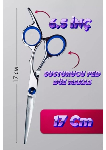 Kesim Makas Seti Düz ve Ara Makas 2li Set XLQ515BLUE