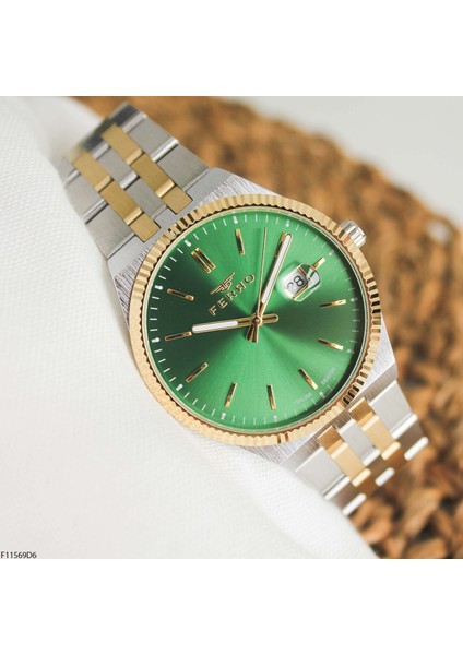 F11569D6 Çelik Kordonlu Erkek Kol Saati