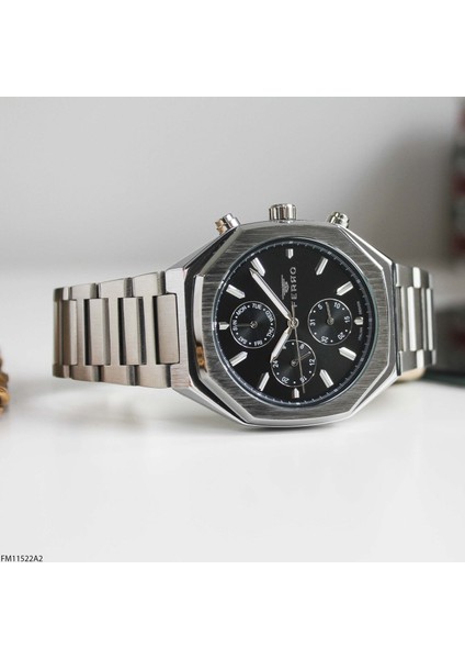 FM11522A2 Çelik Kordonlu Erkek Kol Saati
