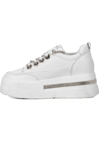 25Y492 Kadın Taşlı Yürüyüş Ayakkabısı Beyaz modelleri