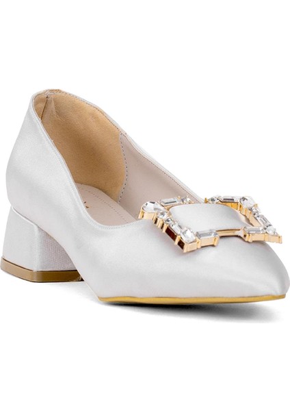 Elit BRK1913S Kadın Tokalı Klasik Alçak Topuklu Ayakkabı Gri fiyatları