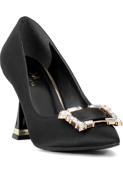 Elit BRK326S Kadın Tokalı Klasik Topuklu Ayakkabı Siyah fiyatları