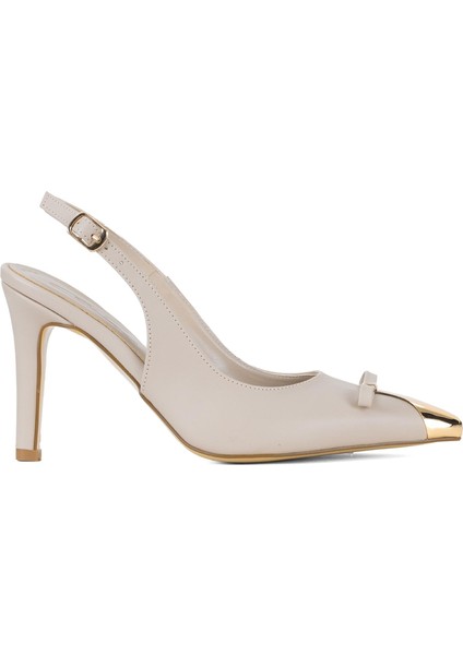 Elit CMR25882C Kadın Klasik Topuklu Ayakkabı Bej