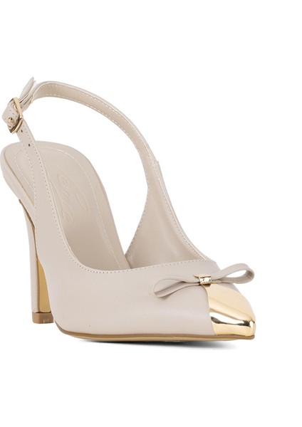 Elit CMR25882C Kadın Klasik Topuklu Ayakkabı Bej fiyatları