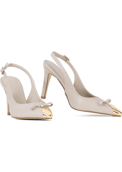 Elit CMR25882C Kadın Klasik Topuklu Ayakkabı Bej indirimleri