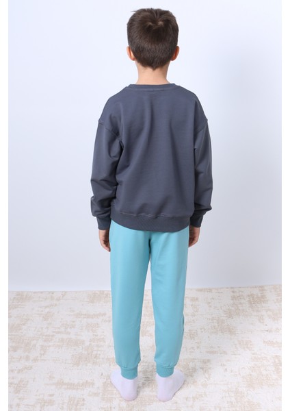 Erkek Çocuk Eşofman Takımı Mickey Mouse Baskılı Ribanalı F4 modelleri