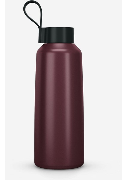 Quechua Outdoor Paslanmaz Çelik Matara - 1 L - Bordo - 100