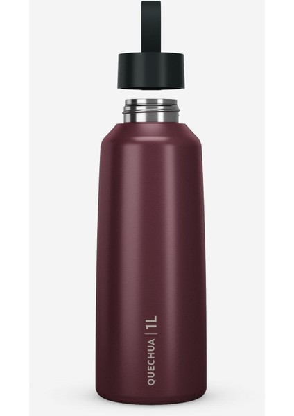 Quechua Outdoor Paslanmaz Çelik Matara - 1 L - Bordo - 100
