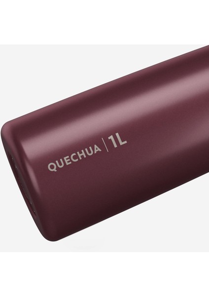 Quechua Outdoor Paslanmaz Çelik Matara - 1 L - Bordo - 100