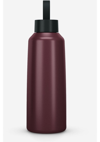 Quechua Outdoor Paslanmaz Çelik Matara - 1 L - Bordo - 100
