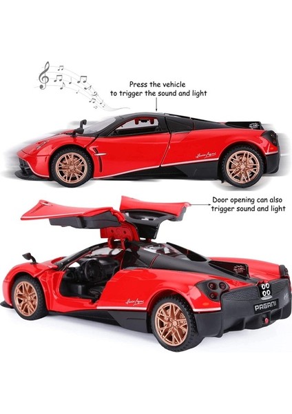 Fsfyb Alaşım Koleksiyonluk Kırmızı Pagani Huayra Dinastia Oyuncak Araç Işıklı ve Sesli Geri Çekilebi (Yurt Dışından) fırsatları