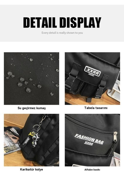 Yeni Okul Çantası Büyük Kapasiteli Okul Çantası Ortaokul Öğrencisi Sırt Çantası Iki Parçalı Sırt (Yurt Dışından) modelleri