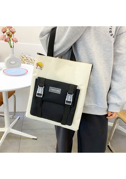 Yeni Sırt Çantası Lise Öğrencisi Kolej Tarzı Okul Çantası Kadın Hafif Rahat Sırt Çantası Dört Parçalı Set (Yurt Dışından) indirimleri