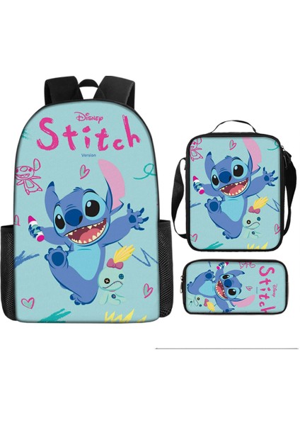 Yeni Anime Karikatür Okul Çantası Üç Parçalı Okul Çantası Ilköğretim ve Ortaokul Öğrencileri Sırt Çantası (Yurt Dışından)