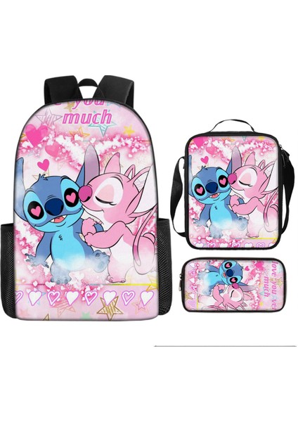Yeni Anime Karikatür Okul Çantası Üç Parçalı Okul Çantası Ilköğretim ve Ortaokul Öğrencileri Sırt Çantası (Yurt Dışından)