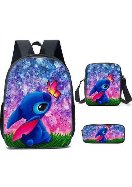 Yeni Anime Karikatür Okul Çantası Üç Parçalı Okul Çantası Ilköğretim ve Ortaokul Öğrencileri Sırt Çantası (Yurt Dışından)