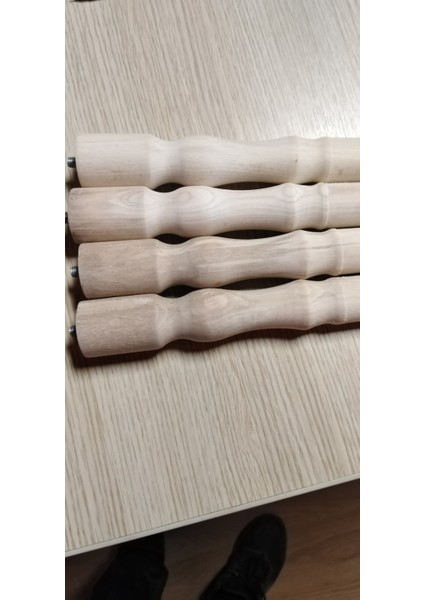 50 cm Cnc Ahşap Konik Ayak