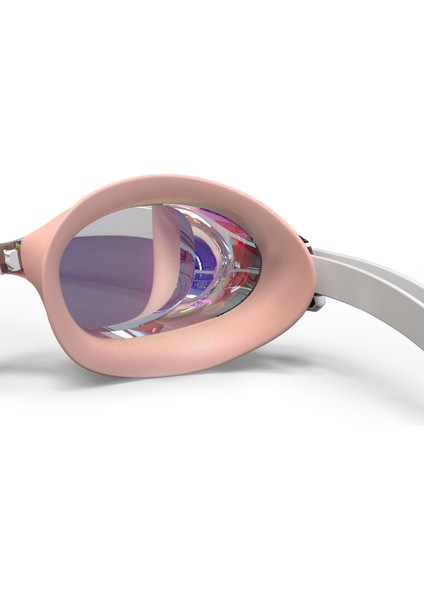 Nabaiji Yüzücü Gözlüğü - Aynalı Camlar - Beyaz/Pembe - Standart Boy - Bfit indirimleri