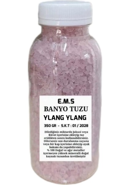 350 gr Ylang Ylang Yağı Kokulu Banyo Tuz Manikür - Pedikür Ayak Bakım Tuzu.