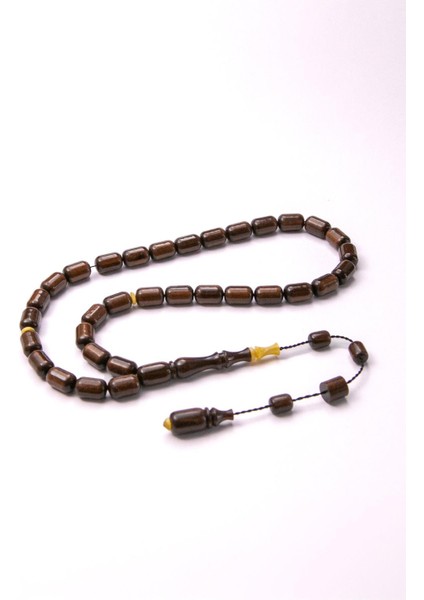 Özel İşçilik Kapsül Koyu Kahverengi Sıkma Kehribar Tesbih fiyatları