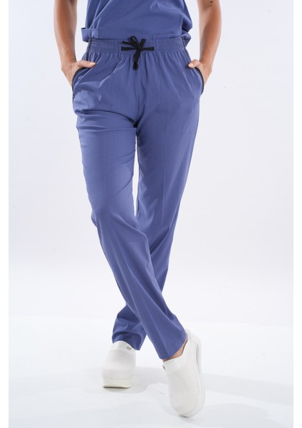 Unisex Soft Likra Fırtına Mavi Hemşire ve Doktor Üniforması Cerrahi Takım Scrubs indirimleri