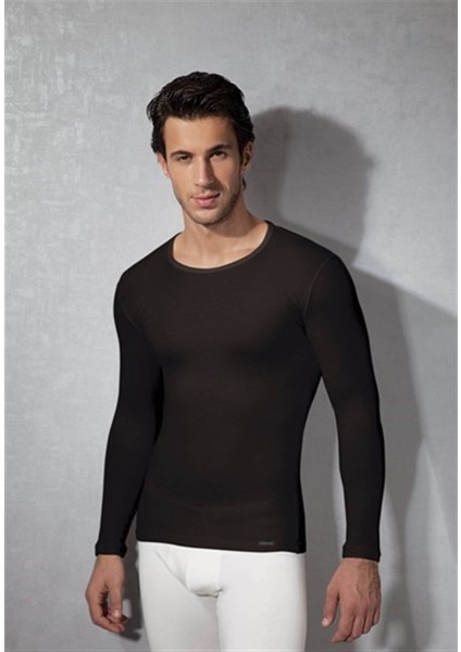 Shedo Erkek Yuvarlak Yaka Uzun Kol T Shirt 2965