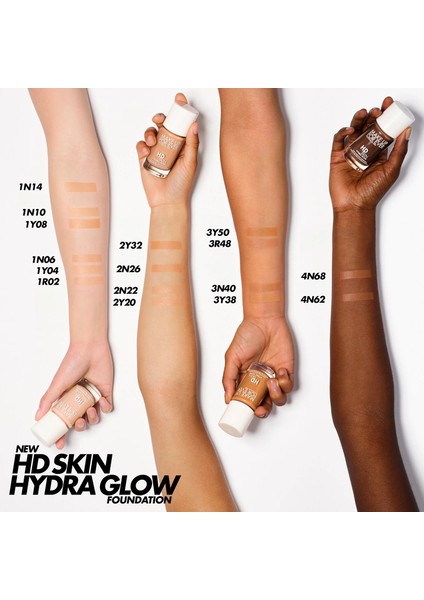 Hd Skin Hydra Glow - Fondöten 2N22 (30 ml) fiyatları