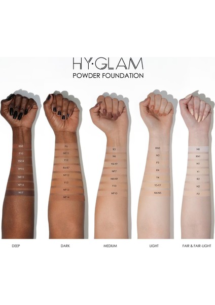 Hy-Glam Powder Foundation - Pudra Fondöten NP10 (12,5 gr)