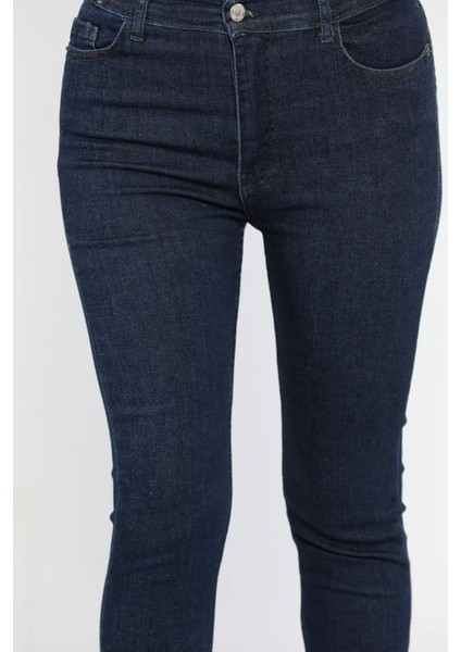 Yüksek Bel Likralı Kadın Slim Fit Jean Pantolon fırsatları