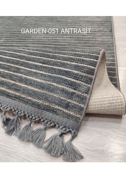 Decoser Garden Koleksiyonu Dokuma Halı DH051 Antrasit