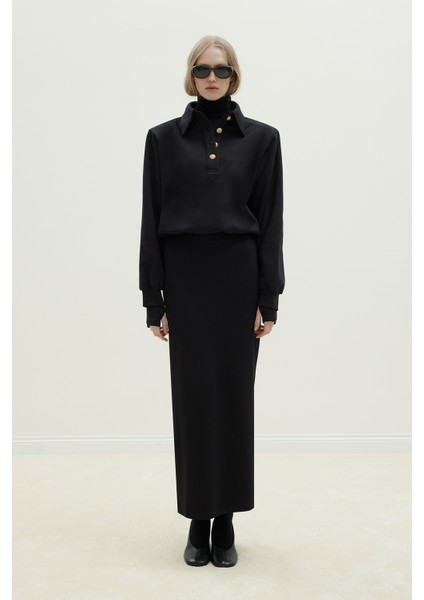 Siyah Toparlayıcı Kalem Etek indirimleri