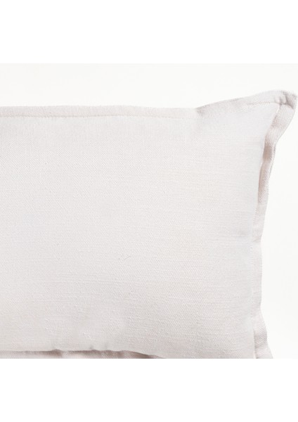 Nilüfer Şantuklu Viskon Pamuk Viskon Pamuk Dolgulu Kırlent 30x50 Cm Krem modelleri