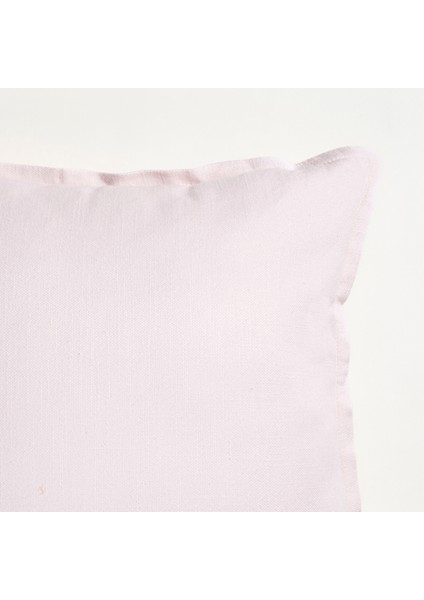 Nilüfer Şantuklu Viskon Pamuk Dolgulu Kırlent 45x45 Cm Pembe modelleri